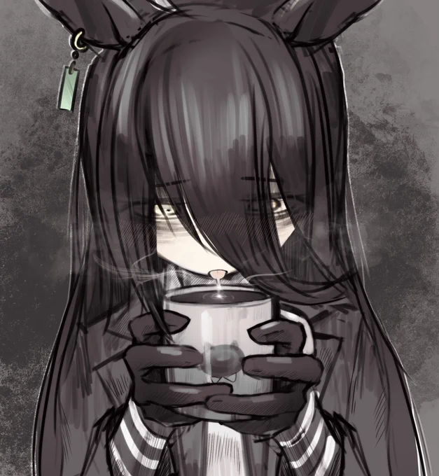 溢れ出る思い #マンハッタンカフェ(ウマ娘) #唾液 https://t.co/WVuJPs9Lj4 