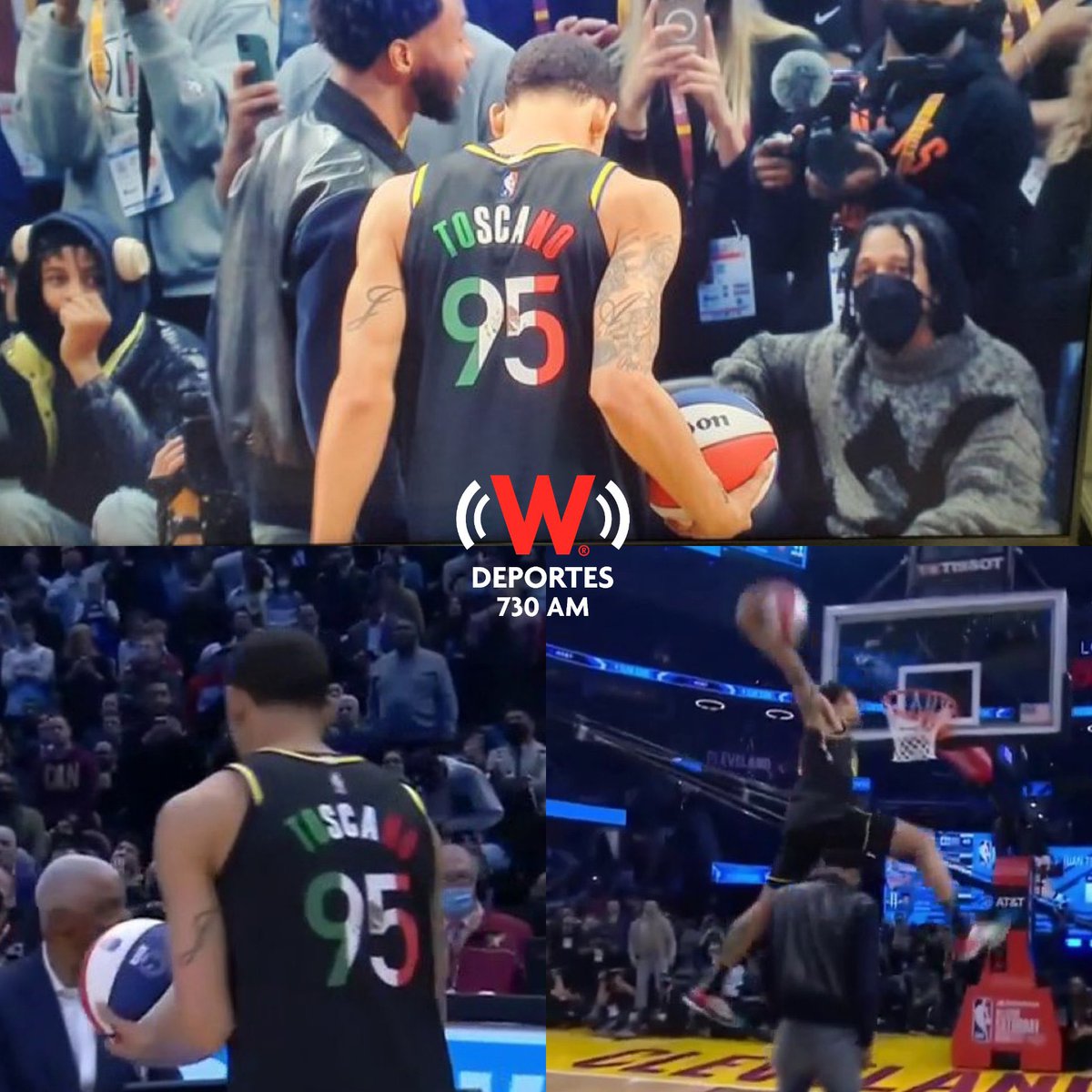 deportesWRADIO's tweet photo. MÉXICO EN LA CASA 💚🤍❤️

Juan Toscano hizo su debut en el concurso de clavadas de la NBA con un jersey especial.

Números, nombre y zapatillas en verde z blanco y rojo y un mate de LOCURA 🤯

‼️QUÉ ORGULLO‼️

#LaVozDelDeporte🎙️ https://t.co/STH43zpG06