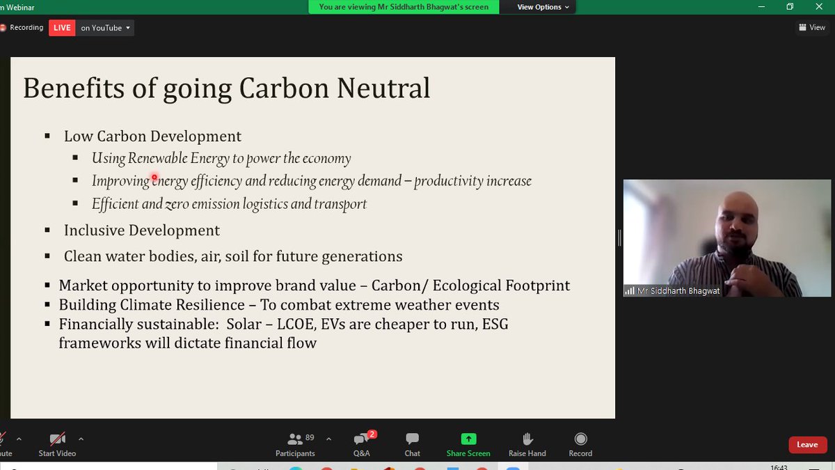 "Pune Metropolitan Region (PMR) has the potential to lead from the front and inspire other regions in India to go Carbon Neutral"- <a href="/siddzo5/">Siddharth Bhagwat</a>
#carbonneutralpmr #decadeofchange #climatechange
Climate Action Pathways 2050| Net Carbon Neutrality: Key Approach for Future
