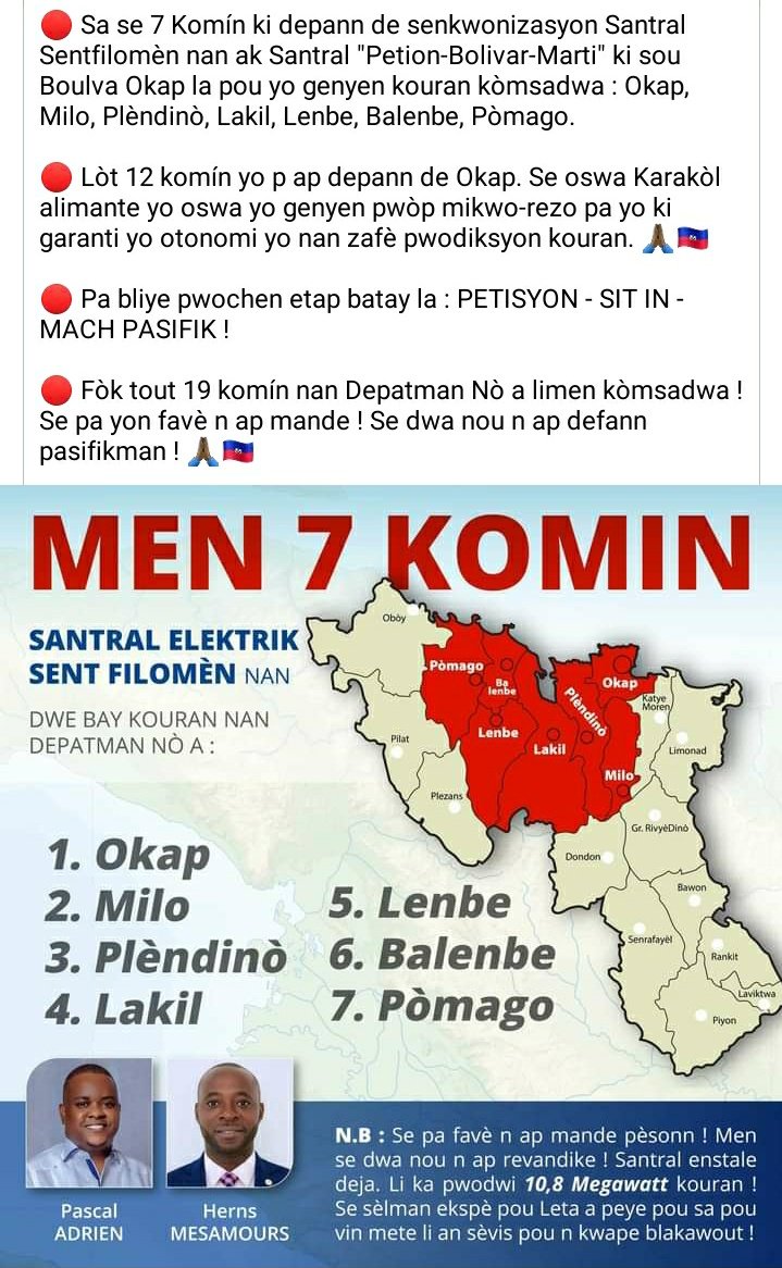 Naciuswilly1's tweet photo. Tout moun @Okap kelke swa jotew ye konnya men wa gen pouw vin pran pleziw @Okap we zanmiw fanmiw li pa oblig nan fe nwa pou sa fet defunt @PrezidanJovenelMoise te fe tout miz an plas yo fok moun ki an tet leta a fe res suivi yo
@rodney_hayti @hitroubleboy @mannobeats  @calixev ✌ https://t.co/cFAhcfWegJ