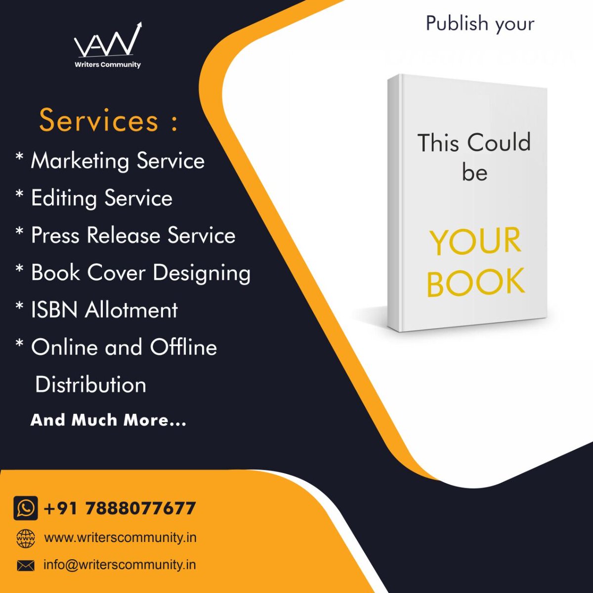 'Publish your Dream Book with this Services' ⠀ ＊ Marketing Service ＊ Editing Service ＊ Press Release Service ＊ Book Cover Designing ＊ ISBN Allotment ＊Online and Offline Distribution' ⠀ #bookpublishing #books #authors #selfpublishing #publishing