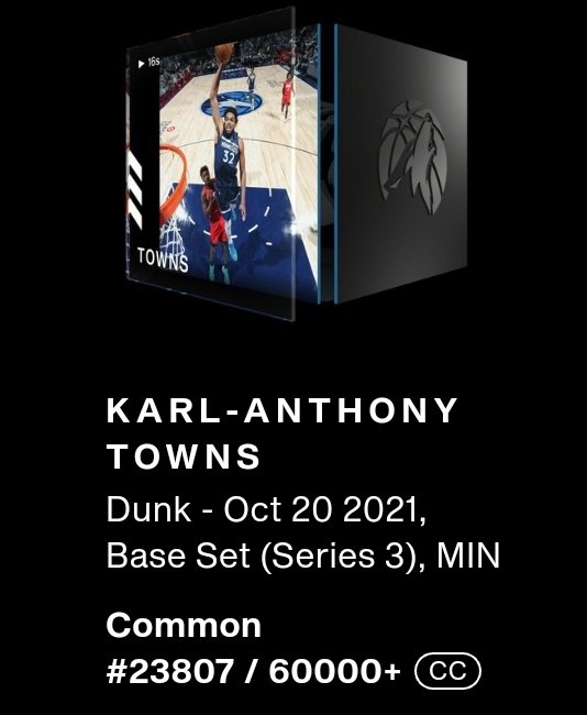 The Hustle and Show karma in full affect! <a href="/HustlinShowroom/">The Hustlin Showroom 💦🥩</a>
In honor of KAT winning the 3pt contest, I'm giving away one of his S3 @nbatopshot moments!
❤️, RT
Follow the <a href="/HustlinShowroom/">The Hustlin Showroom 💦🥩</a> 
Tag a cpl
You have 24 hours
Go.
#NFTGiveaway #NBATopShotThis <a href="/NBA/">NBA</a>