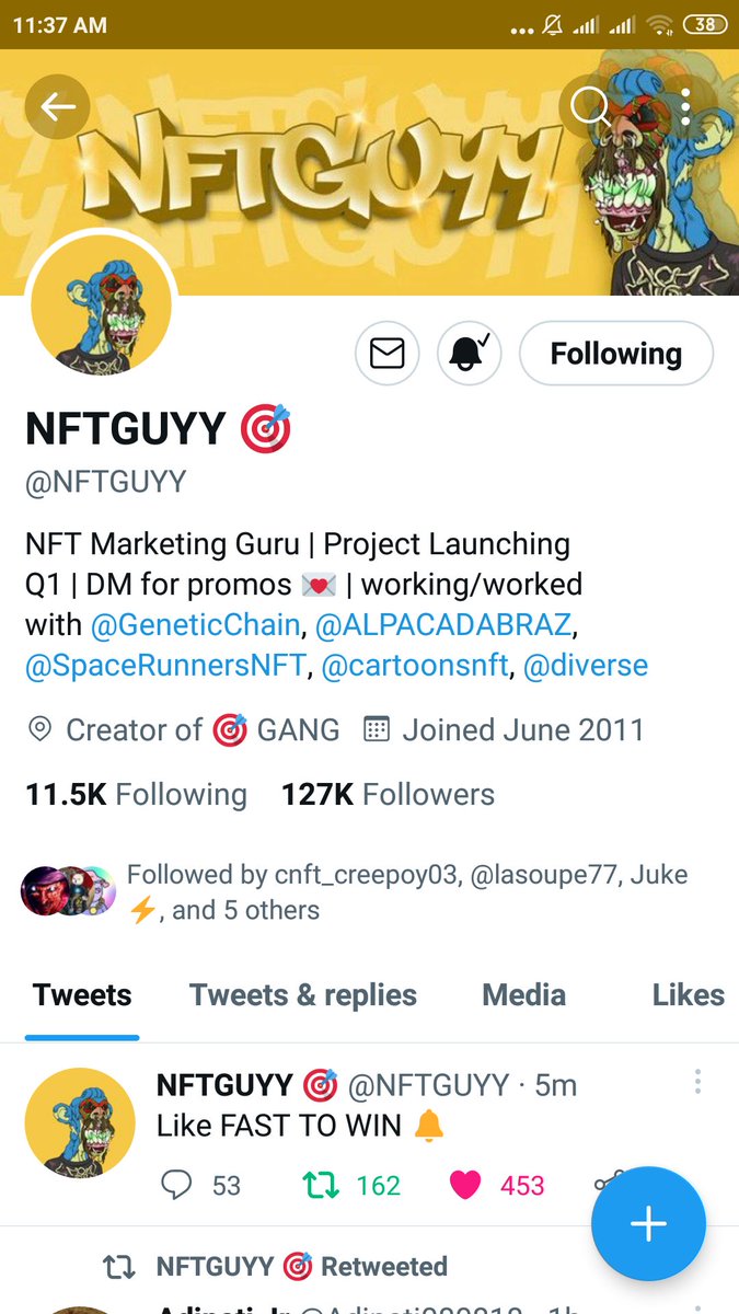 smilepretendact's tweet photo. @NFTGUYY Done.. https://t.co/EhYIMpXkdB