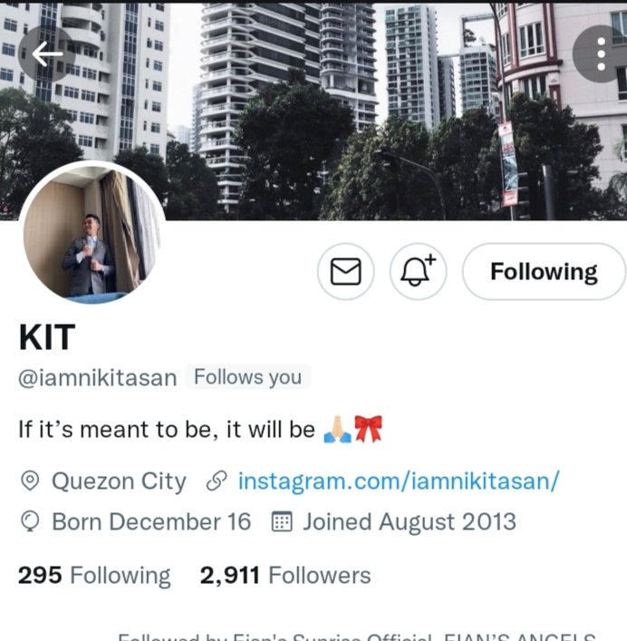 BabesOfEian's tweet photo. Thank you Sir Kit for following us back. Paano ba yan Tita @heyjanetb ? #JaKit layag ⛵ https://t.co/WMh6tRBIkX