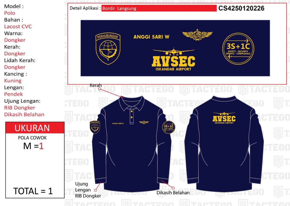 tactegoapparel's tweet photo. Follow instagram sugeng_suwito
Airmen Store 
Konveksi Bordir Satuan
Info &amp; Order
📲 081237787512
.
Bikin SesukaMu &amp; Satu Saja Bisa!
Jangan Sungkan Buat Tanya-tanya 
Tanya-tanya GRATIS 
Bisa dibuatkan desain dulu tanpa harus Order atau pesan dulu. https://t.co/RjlibZu4gW