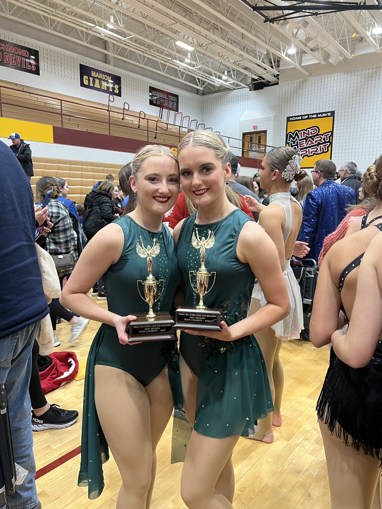 LILY &amp; KATE WON STATE! We are so proud of Lily Barker and 2019 State Champion Kate Barker for placing 1st in the state with their senior duet! <a href="/MillerNationAD/">The Noblesville Millers</a>