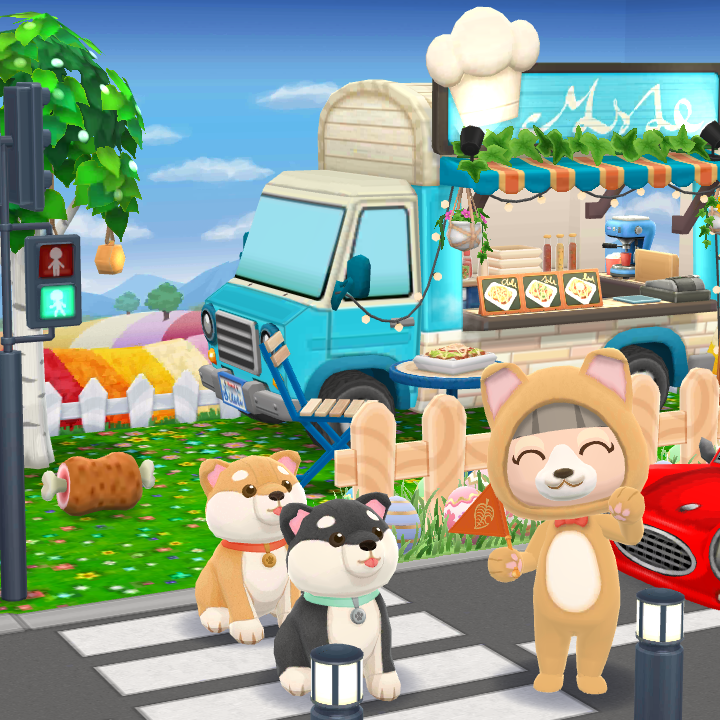 nannan37's tweet photo. 青信号で安全に渡ろうね🐶

#ポケ森　
#ポケ森ニンドリ 
#どうぶつの森ポケットキャンプ https://t.co/0p2wHHLFns