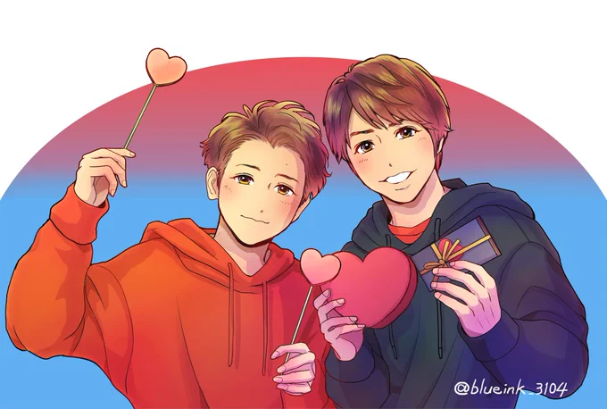 さとしくんとのコンビ🥰💙 