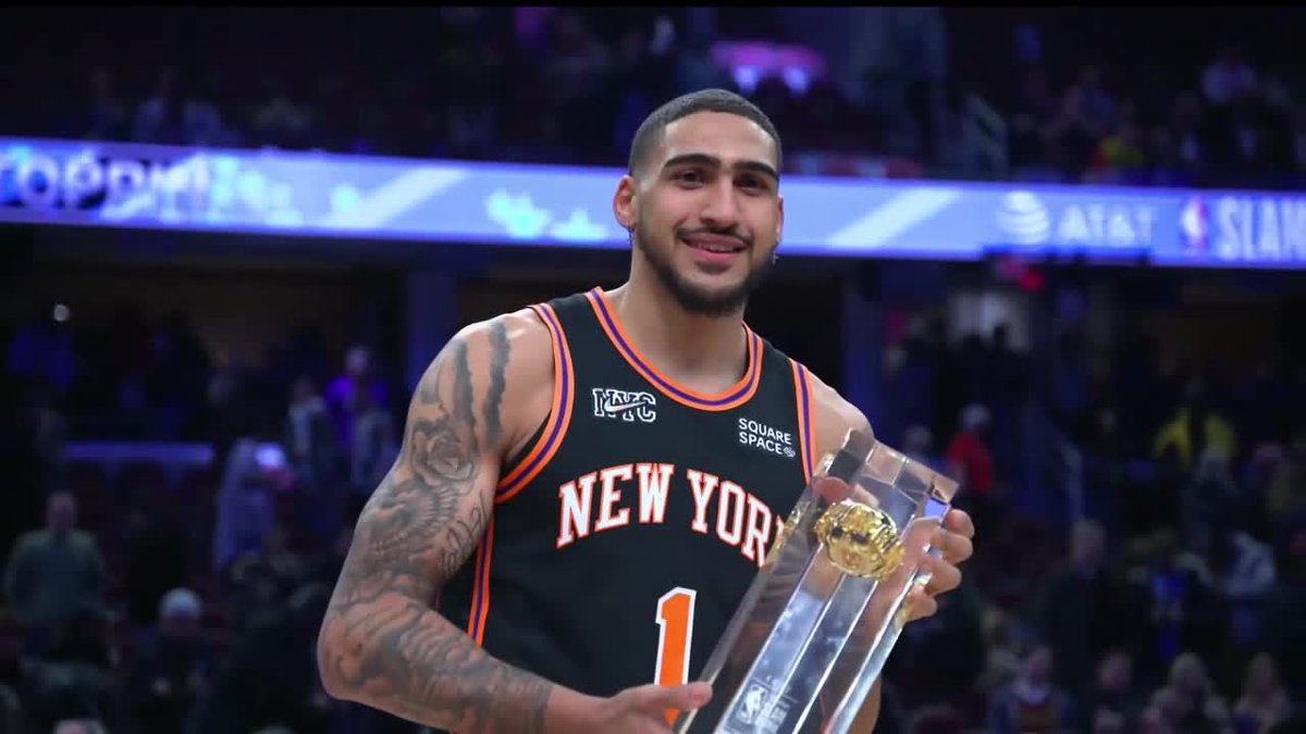 nyknicks's tweet photo. THE CHAMP IS HERE. https://t.co/GZ2OmWnkjN