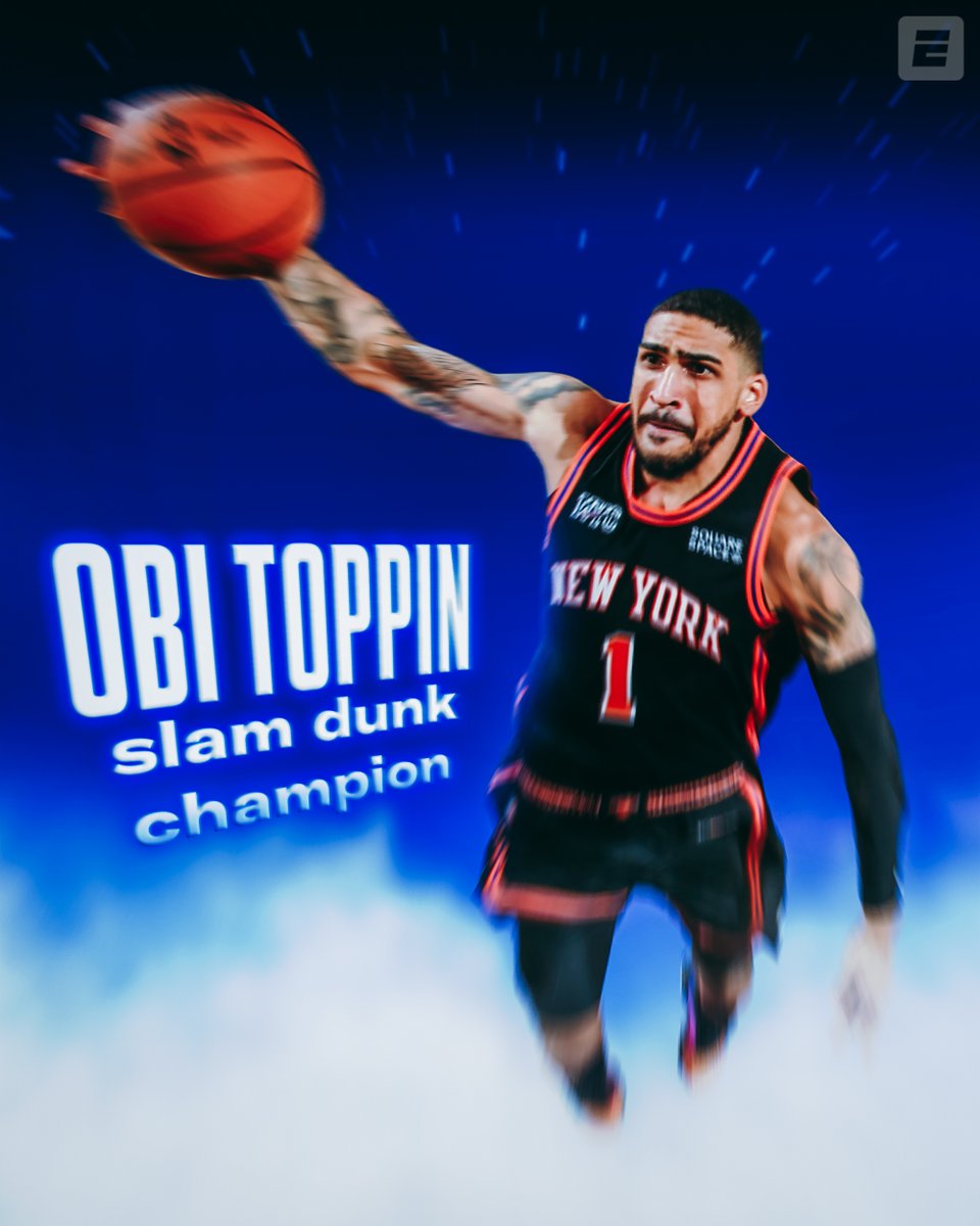 OBI SNAGS THE TROPHY 🏆

He's the 2022 Slam Dunk champion 💥