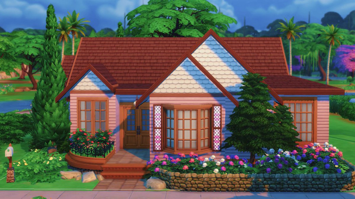 KhaleesiiStar's tweet photo. Attempting @lilsimsie’s #SmallSimsieShell challenge~
There’s a lot of pink in this one 🌺🌸
@SimsCreatorsCom #ShowUsYourBuilds https://t.co/lgPXirmZCK