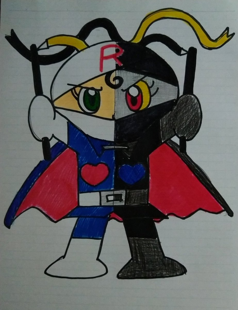 アンパンマン版深夜のお絵かき60分一本勝負 今回のお題「ロールパンナ