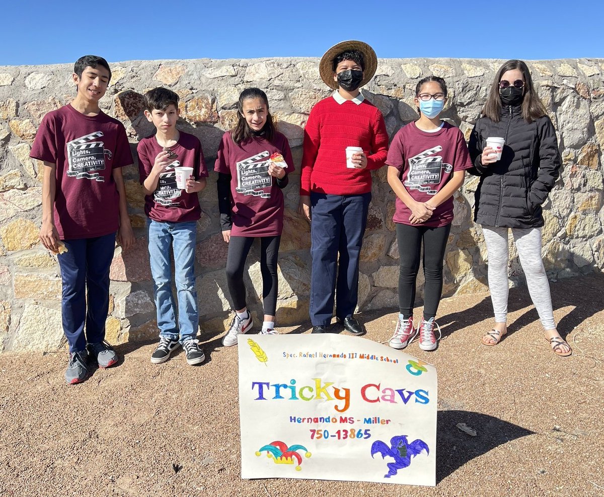 DMiller_HMS's tweet photo. Have to brag about these kids, my DI Team, The Tricky Cavs, have been working hard since Halloween! And it's paid off. They placed 1st at Regionals today and qualify for State! 🏛🏆🥳🧡💙 @Hernando_MS @AGarcia_HMS @RNava_HMS @SocorroISD @IDODI #CavPride #TeamSISD https://t.co/oI50seHVHB