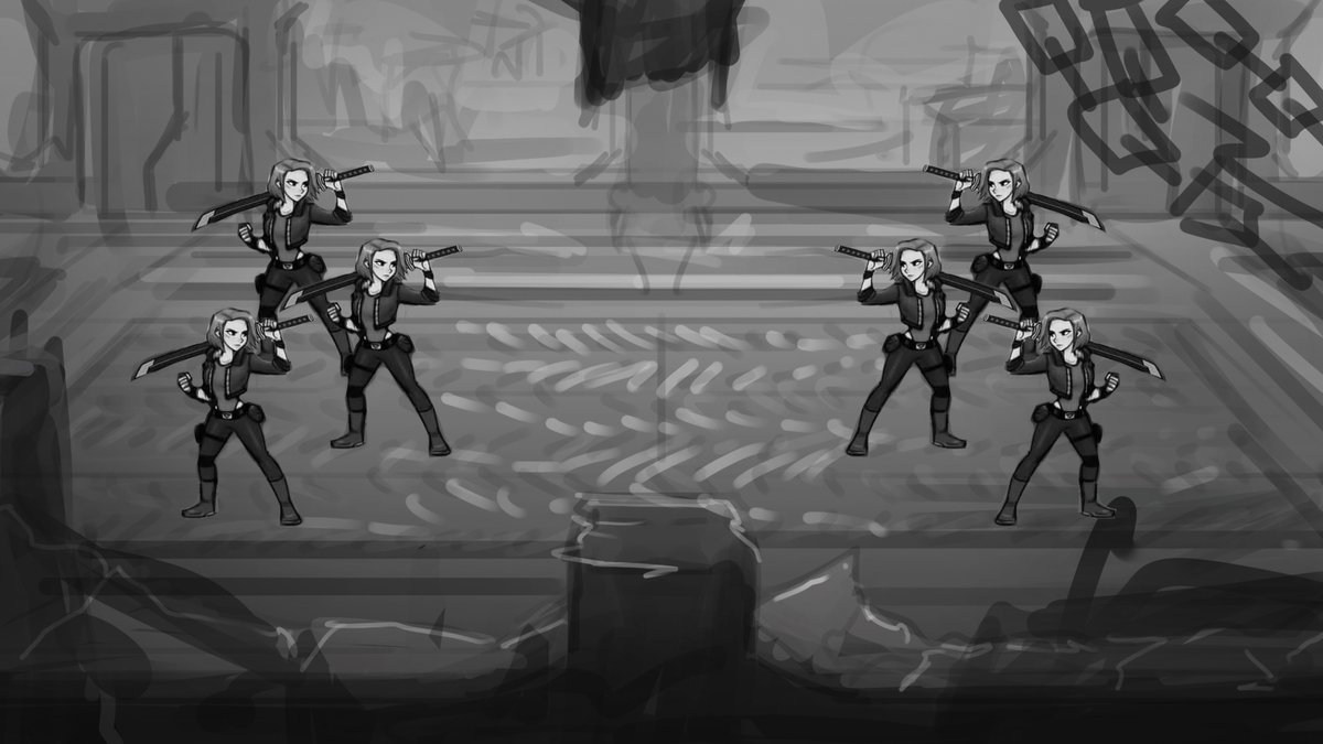 DonnieBigBags's tweet photo. Sunday is supposed to be a day of rest right @justinecruzart? 😈

We're going hard at @battlefornova and will be showing it being built every step of the way. Here's some environments getting sketched up. 

Our new animator starts with us this week too.

@ExosamaNFT @MoonsamaNFT https://t.co/eynneqxNtU