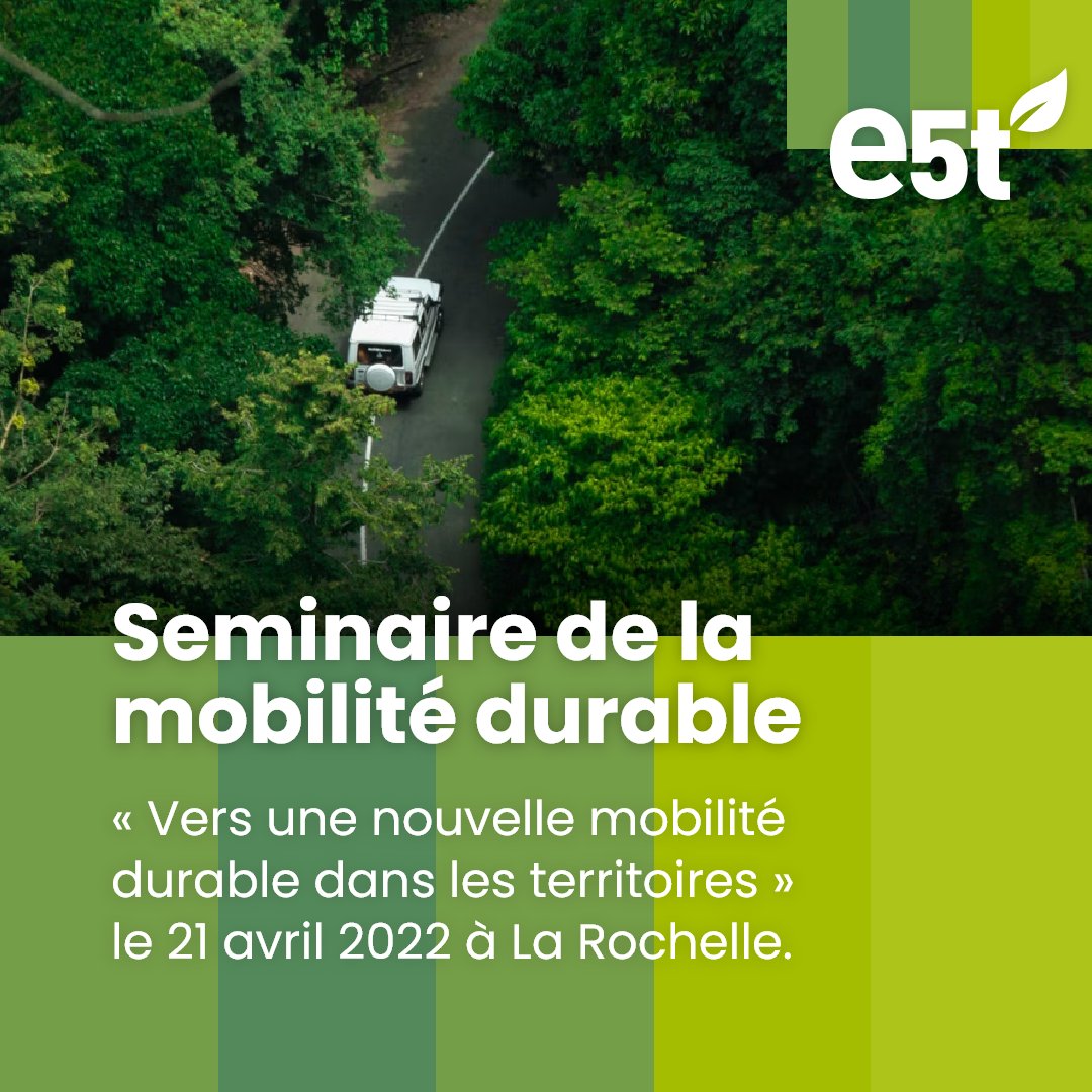 FondsE5T's tweet photo. Sobriété, transition énergétique, efficacité énergétique et réaménagement du #territoire ! Les maîtres mots de notre #séminaire en partenariat avec l’EIGSI ! Pour plus d’informations contactez Daïana Boismoreau, Directrice Executive e5t (dboismoreau@e5t.fr) #MobilitéDurable https://t.co/7sgoP6T5v7