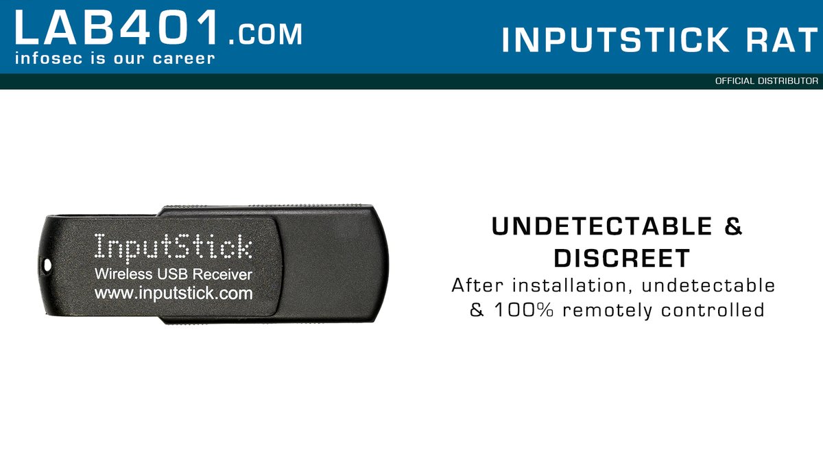 Lab_401's tweet photo. UNDETECTABLE & DISCREET
After installation, undetectable & 100% remotely controlled
check it out nowπ https://t.co/ZDZlL4I2Cr
#remoteaccess #pentesting #infosec #redteam #blueteam #hacking #inputstick https://t.co/y6b82QC1rg