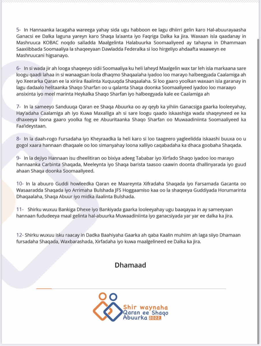 National Employment Conference-Somalia tweet media