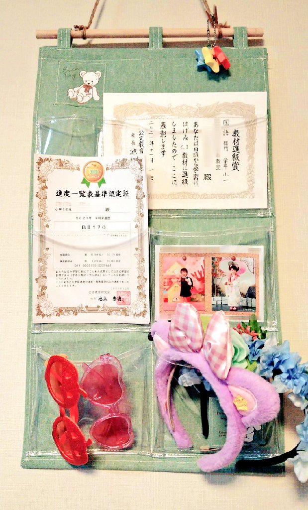 Twitter এ ミカヅキモモコ Rt Cy Thousand 賞状系 コルクボード からバラバラ落ちてくるので ミカヅキモモコで買ったウォールポケットをプチリメイクしてまとめた 可愛い 写真飾りたいからl版サイズもほしいなー もう1コ買ってリメイクするか あと