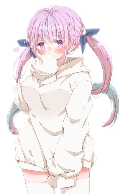 パーカーニーハイあくあちゃん❤️
 #あくあーと 