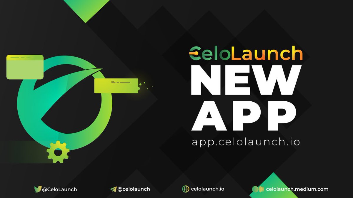 CeloLaunch's tweet photo. ⚡️  CELOLAUNCH NEW UPDATES — VERSION 2.0

CeloLaunch is thrilled to announce the new version of our launchpad has been released!

💻 CeloLaunch App v2: https://t.co/nnJZx46WXK

⚠️ If you participated in IDO of App v1, you still need to claim tokens in  👉 https://t.co/gkpC6O6ma1 https://t.co/W6EtDh8nNs