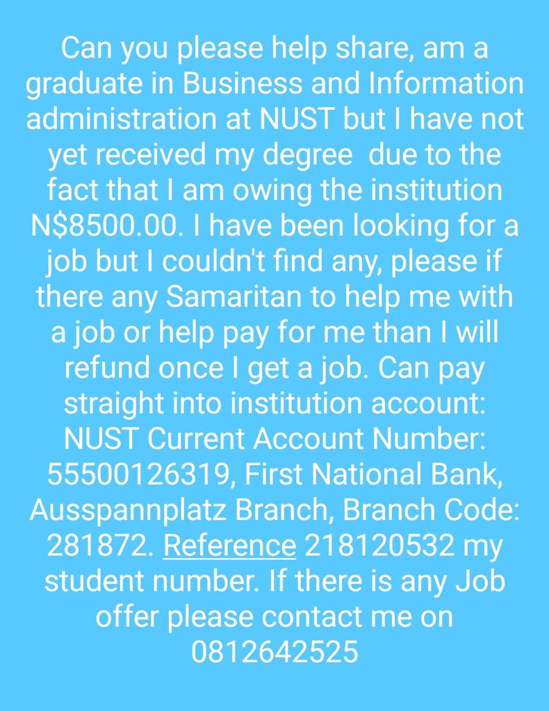 TheBlckGenius's tweet image. Good morning? Can you please help me, share my following message and please tell them to share as well i need help. RT