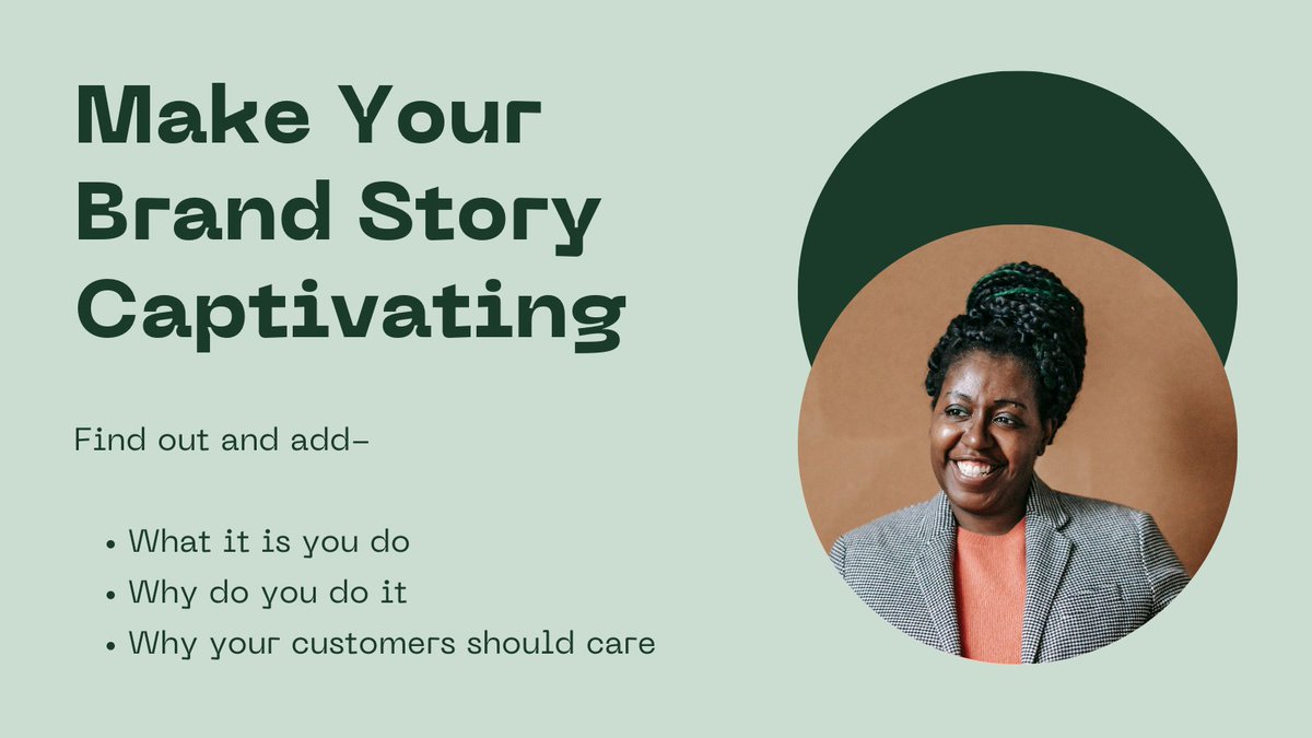 IslamTasnima's tweet photo. Include positive attributes and authentic stories about your brand on the About Page that will allow your customers to connect with your brand on an emotional level. 

Find out and include-

-What it is you do
-Why do you do it
-Why your customers should care

#brandstorytips https://t.co/40Dfp4FFa6