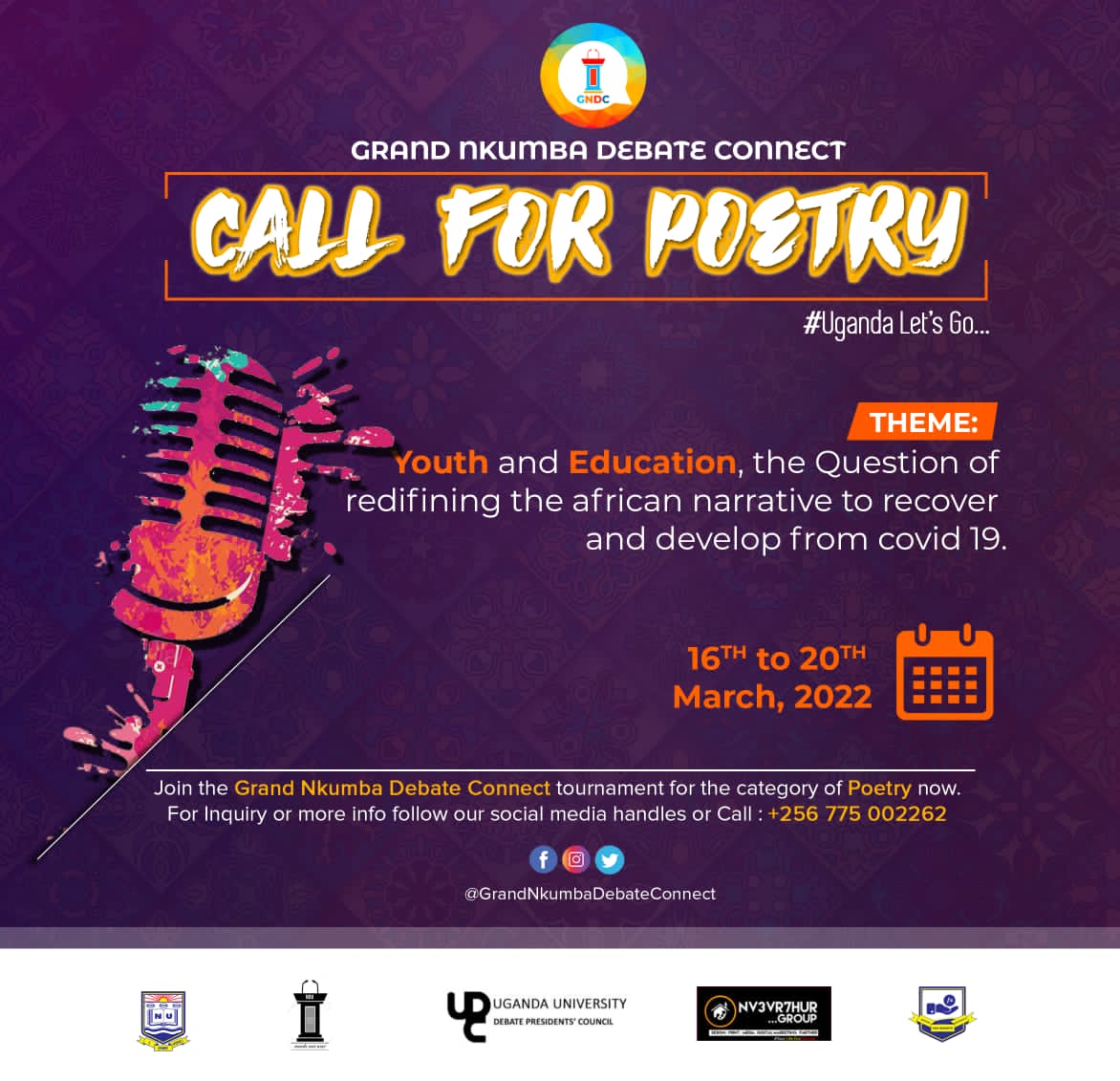 udpccampaign's tweet photo. How can we develop and recover? Can we do this now? Write your poem, send it now!!!
#UgandaLetsGo https://t.co/PGPanNbiie