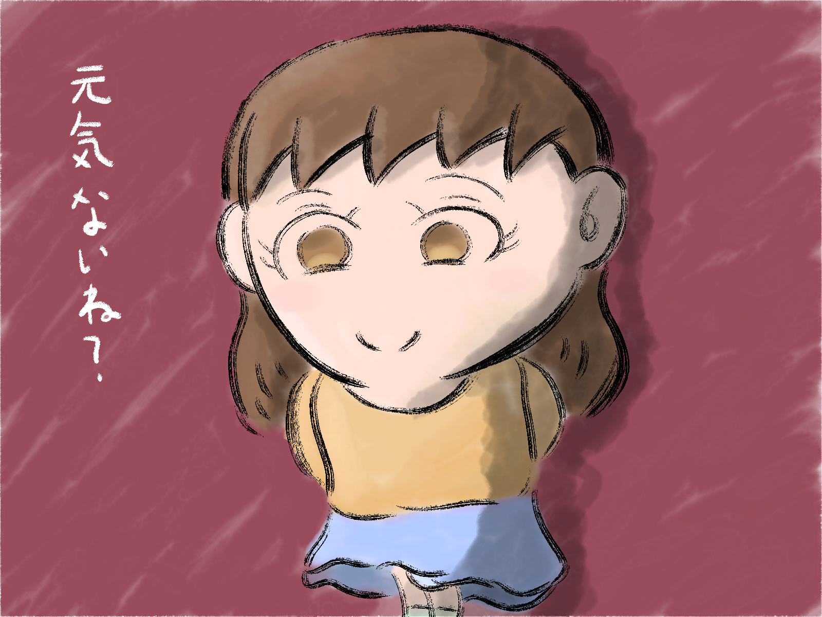Aki かわいい子供 動物イラスト描きます 元気ないね いじめや自殺防止のポスターを描きたくなり 一見元気そうに見えて目が死んでいる女の子を描きました こういう子が1人でも救って欲しいです イラスト かわいいイラスト Illustration Illust Aki かわいい子供 動物イラスト描きます 元気ないね いじめや自殺防止のポスターを描きたくなり 一見元気そうに見えて目が死んでいる女の子を描きました こういう子が1人でも救って欲しいです イラスト かわいいイラスト Illustration Illust