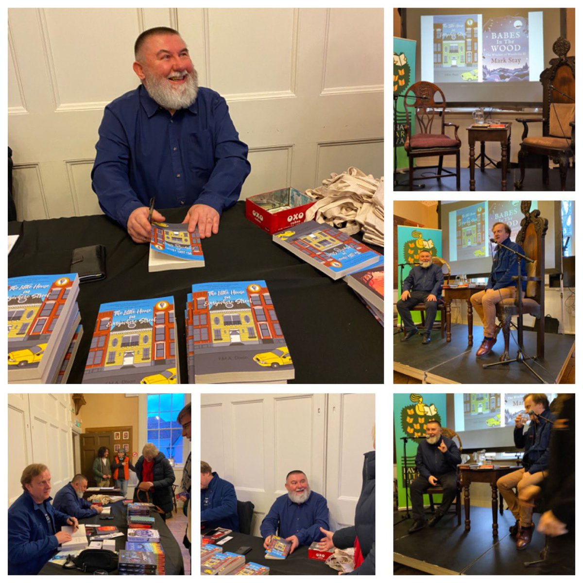 FMADixon1's tweet photo. Here’s some shots of @markstay and I taken at our reading event as part of the @FavershamLit yesterday. Audience responses suggest that it went well &amp; everybody had a good time. I know I did. It was really great to share a stage with Mark, who is such a good performer. Fun! https://t.co/ybCkyjE0Df
