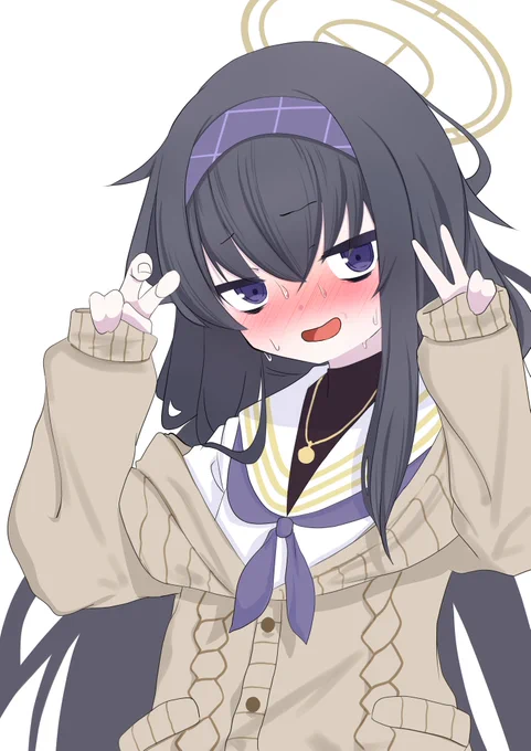 笑顔がぎこちない子が好き

ただちょっとロリにしすぎた
#ブルアカ 
#ブルーアーカイブ 