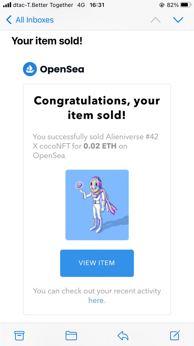 อุแง๊ หลังจากที่ไม่ได้วาดมาสี่เดือนและไม่ได้เข้าทวีตเลย พอเมื่อวาน migrate listings ไป วันนี้อยู่ดีดีขายออกเฉย แสดงว่าการย้ายงานมีผลทำให้คนเห็นสินะ Thank you for buyer 🙏🏼

#nftthailand #nftart #nftartist #nftcommunity #alieniverse