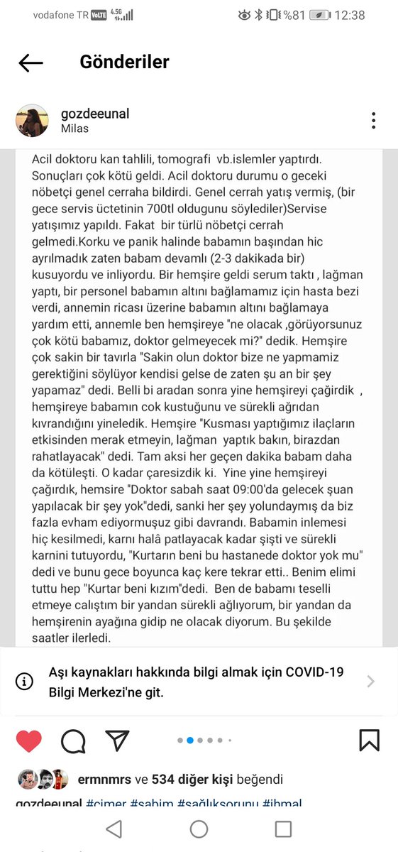 Ernbudk44's tweet photo. #babambilaluenal
Ben de milas ilçesinde oturuyorum ve o bahsettiği tesis artık hastahane olarak değil ticarethane olarak kullanılıyor. Devlet hastahanesinde sürekli doktor eksikliği olmasından dolayı insanlar o özel ticarethaneye gitmek zorunda kalıyorlar https://t.co/vi6NXl28f1