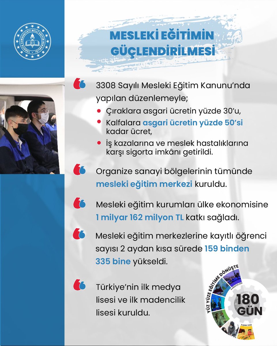 Birlikte yol alıyoruz.
#EğitimeGüçKatan180Gün
<a href="/bafra_mem/">Bafra İlçe Millî Eğitim Müdürlüğü</a> <a href="/samsunmem/">Samsun İl Milli Eğitim Müdürlüğü</a> <a href="/tcmeb/">Millî Eğitim Bakanlığı</a> <a href="/gokhanmurat1/">Murat YİĞİT</a>