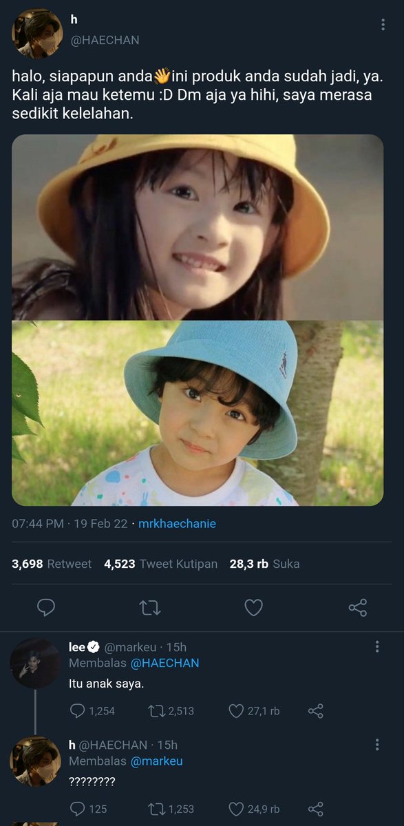 mrkhaechanie's tweet photo. Itu anak saya.

—— markhyuck lokal au https://t.co/kGIbrwFDPP