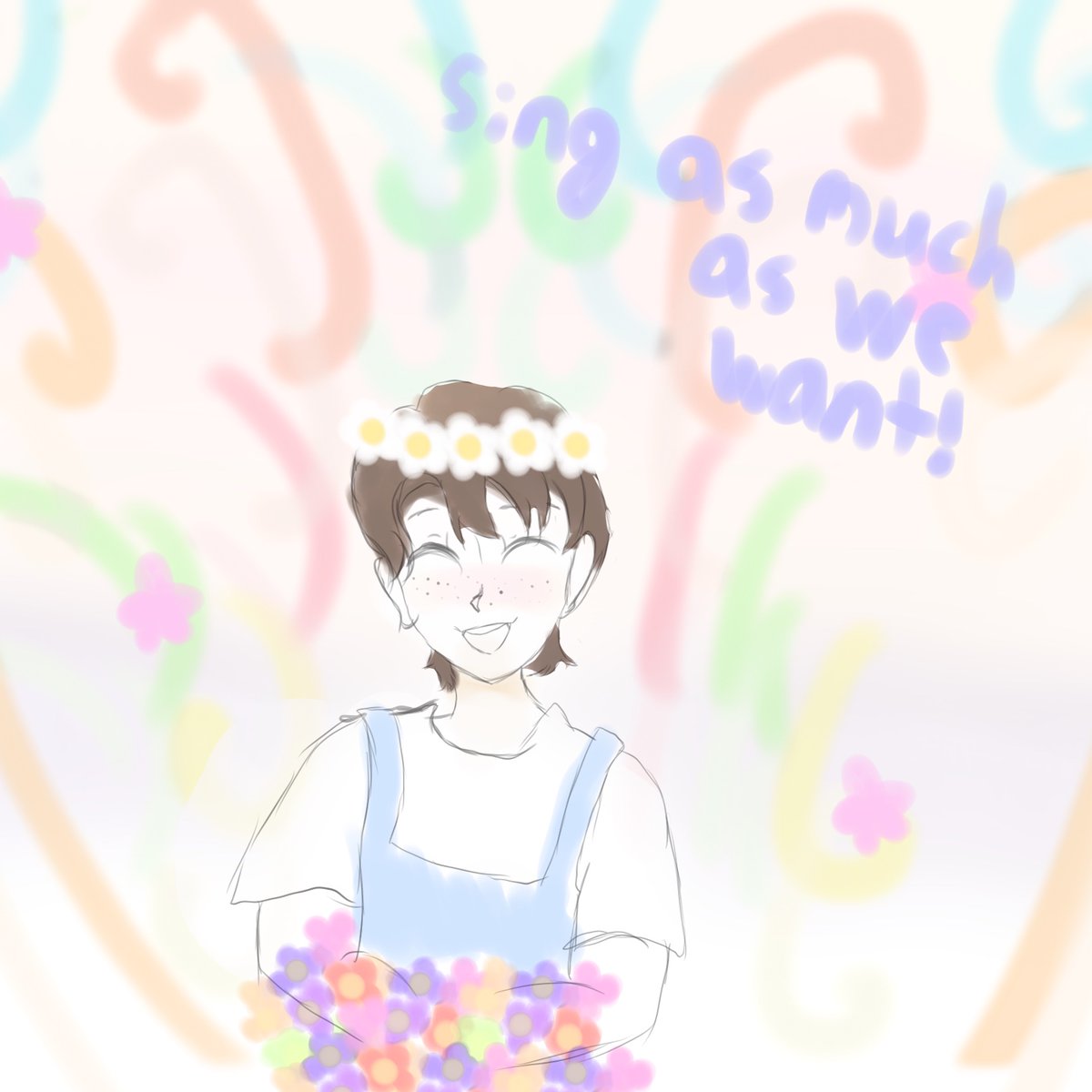 CallMeFrostyLol's tweet photo. i arise from my grave to bring you all new art
im trying something new but plz help, i have pokkan kara on loop :')
i drew smol boi daisy from an arg im interested in 💪 (idk how to draw children btw) https://t.co/p3Fhp77Yaf
