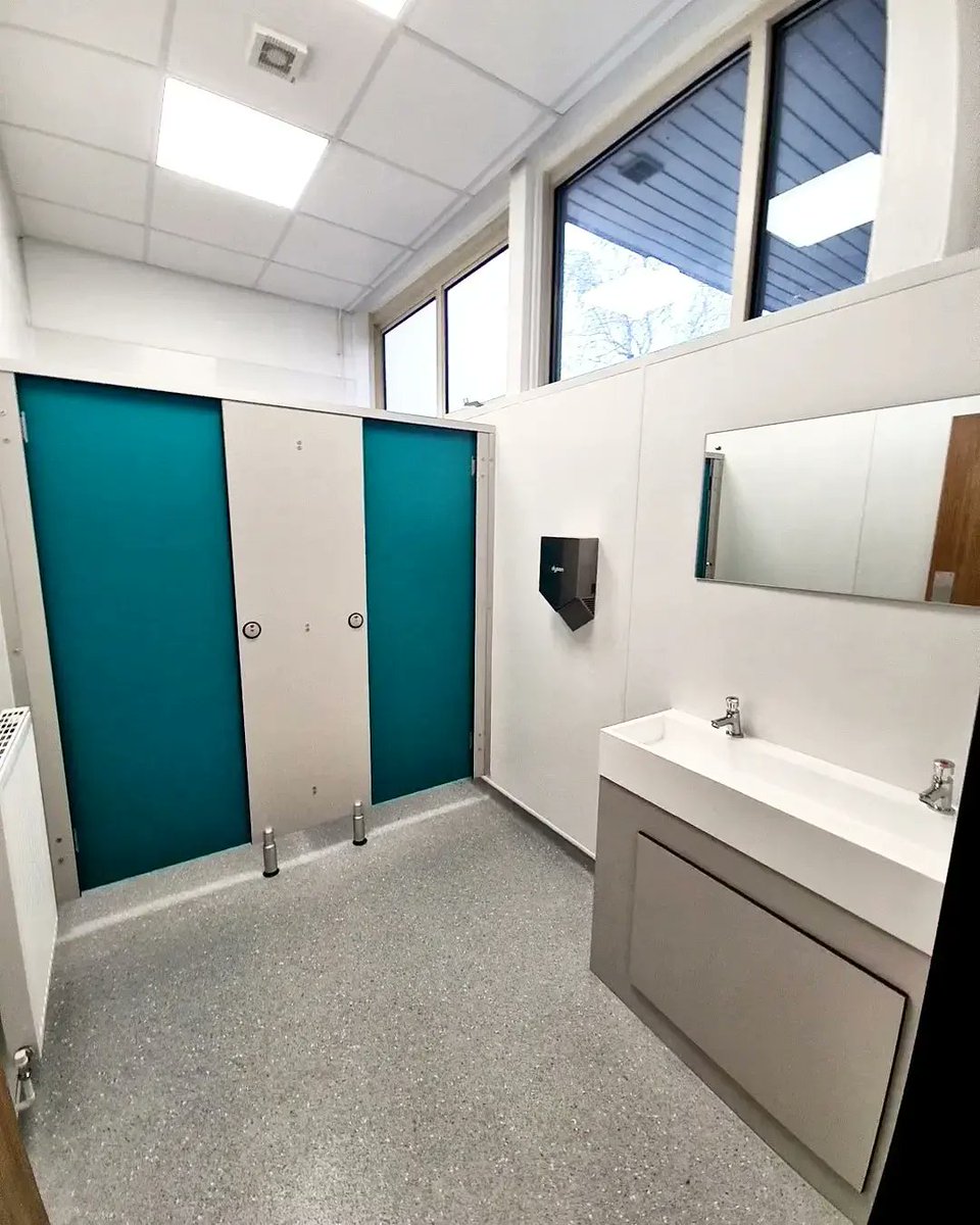 snjoinery's tweet photo. Phase 1 of 4 of A full washroom refurbishment project at a Nottinghamshire school that we successfully tendered for.
Design, manufacture and installation of our own  Solidgrade laminate washroom fittings.
#washroomdesign #washroom #education #schoolwashroom #schoolinterior https://t.co/zbzHzvpHUf