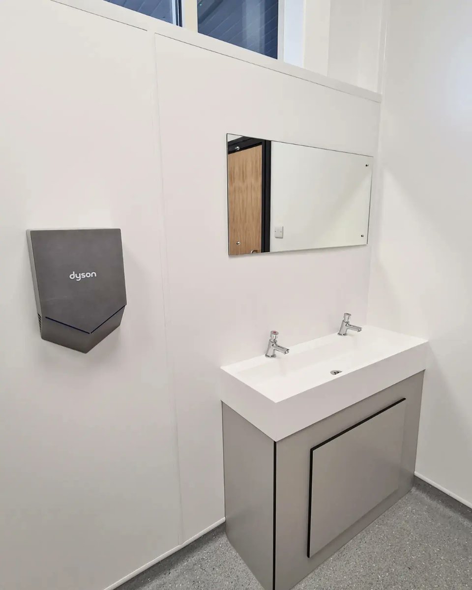 snjoinery's tweet photo. Phase 1 of 4 of A full washroom refurbishment project at a Nottinghamshire school that we successfully tendered for.
Design, manufacture and installation of our own  Solidgrade laminate washroom fittings.
#washroomdesign #washroom #education #schoolwashroom #schoolinterior https://t.co/zbzHzvpHUf