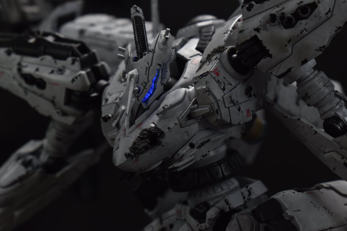 ホワイト・グリント 完成しました。 OPイメージのウェザリングで仕上げ