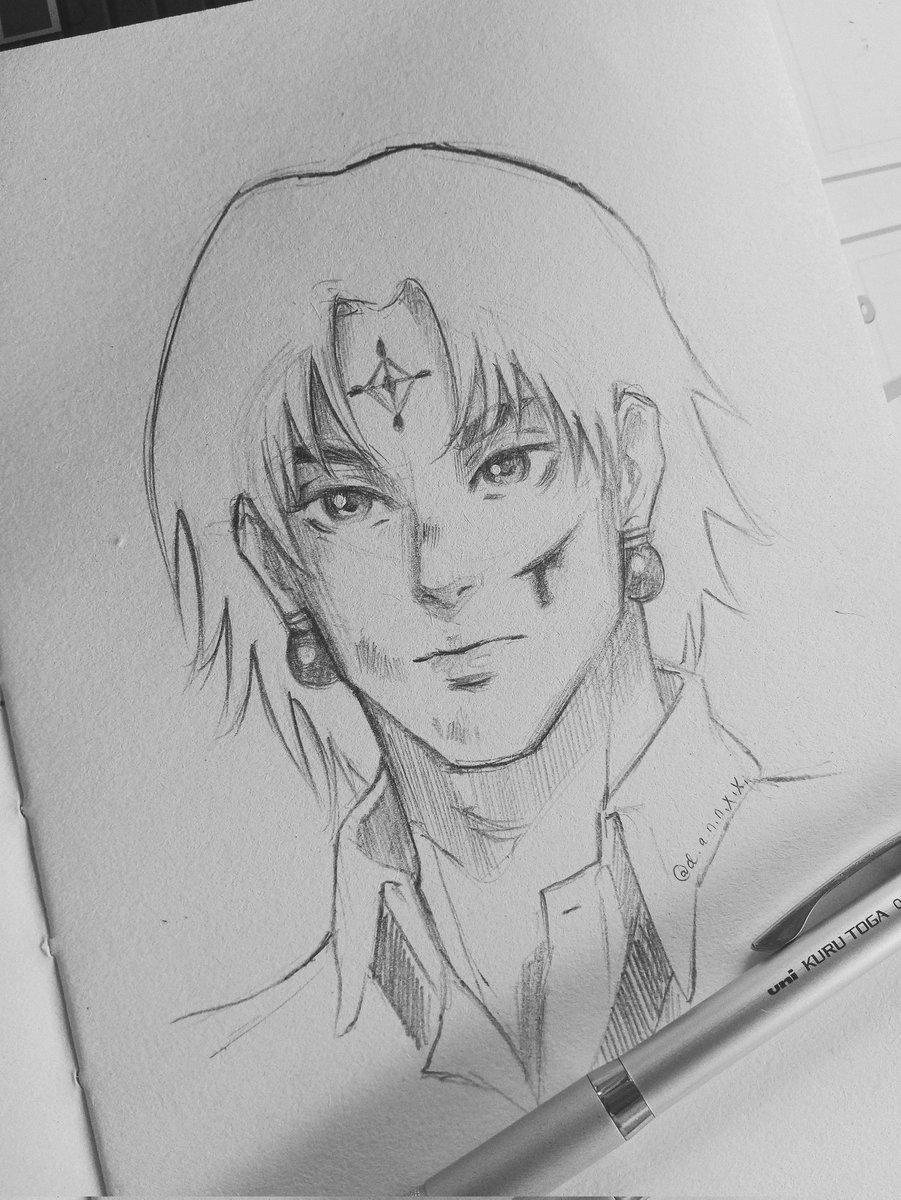 dnnhbnn's tweet photo. Chrollo Lucilfer from  #hunterxhunter
#animeart #anime #chrollolucilfer #chrollo #chrollolucilferfanart #fanart #hunterxhunterfanart #hunterxhunteranime #hxh #hxhfanart  #art #sketch #markers #artist #art #myartstyle  #chrollohunterxhunter #chrollohunterxhunterfanart https://t.co/oV35PQXCRm