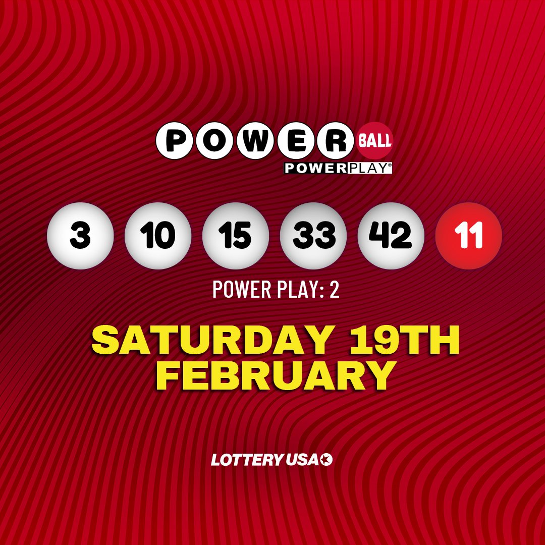 Tonight's Powerball numbers are in, and one lucky player in Florida won  $1 million!

However, no one won the jackpot so it rolls over to an estimated $37 million for this Monday.

Visit Lottery USA for more details: https://t.co/a0tbWo7goJ

#Powerball #lottery #lotterynumbers https://t.co/OQEHrL744F