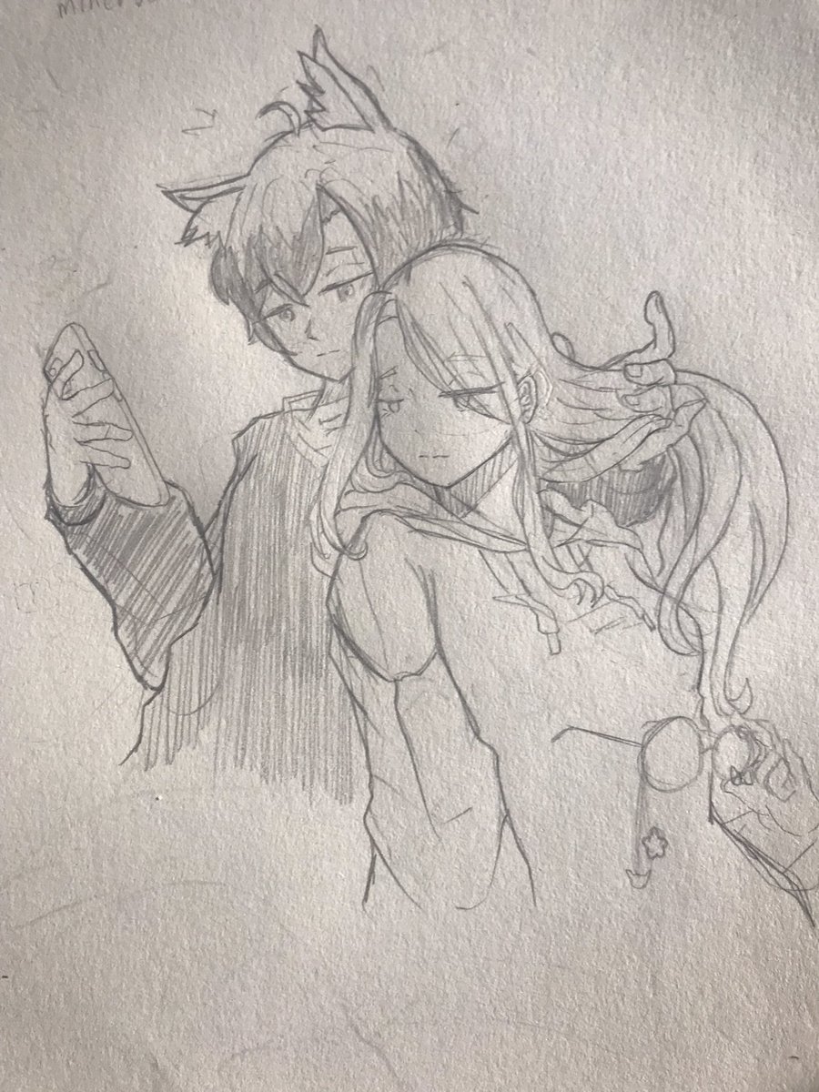 sasaki_004_'s tweet photo. More random sketch. Nothing much.
#Fuutaba 
#minervaint https://t.co/7pS8hpPLE4