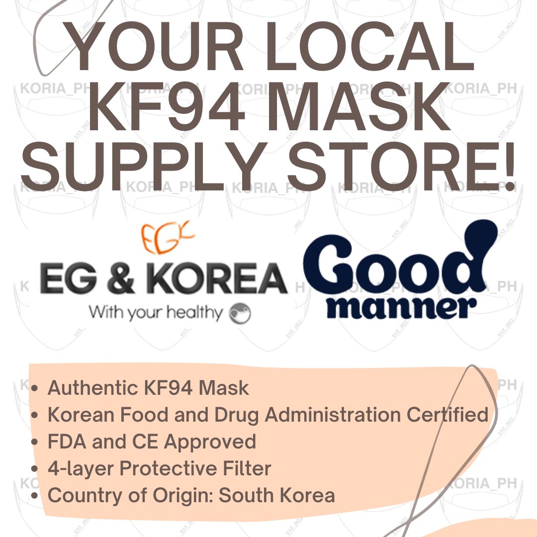 koria_ph's tweet photo. Hello, everyone! This is @Koria_ph~ 🏪🛍️✨

We are now accepting pre-orders of our EG Guard and Good Manner KF94 masks.

Go check our account now to know more details. And we hope you'll support our small business.

Together, let's maximize our protection against COVID19. 🚧🛡️ https://t.co/Ex5EY6SXL0