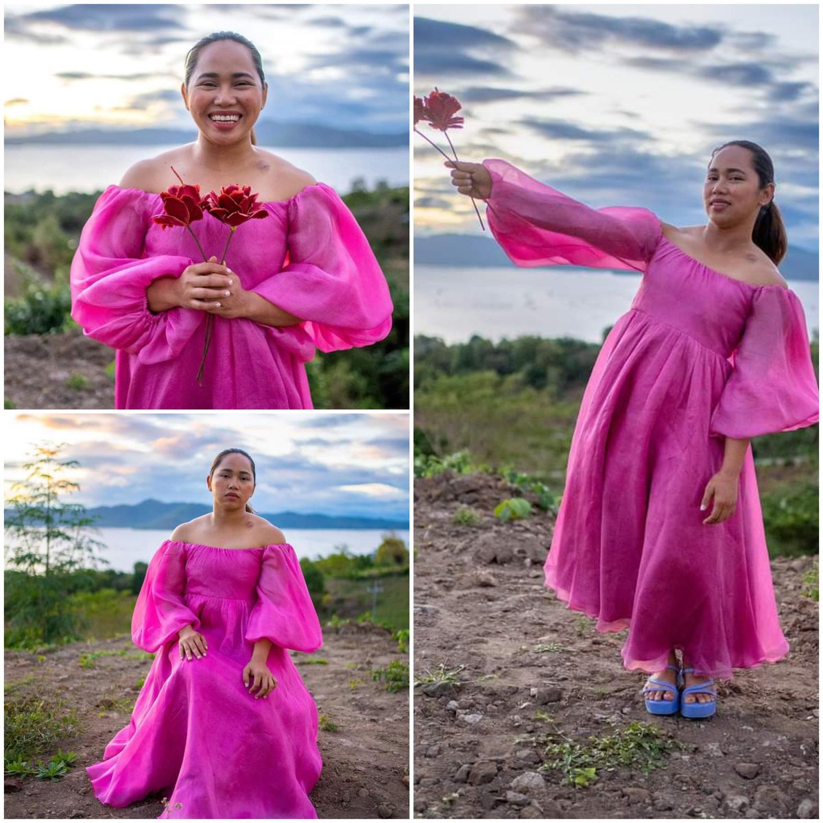 56audrey57's tweet photo. Photoshoot ni Hidilyn for her b-day💗💗💗 pics fr. Fb 😊🥰 https://t.co/arijzCMwa8