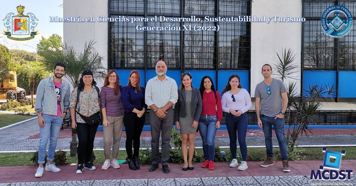 MCDST_UAN's tweet photo. Bienvenidos XI generación (2022) de la Maestría en Ciencias para el Desarrollo, Sustentabilidad y Turismo #MCDST https://t.co/1WNqKLsOBY