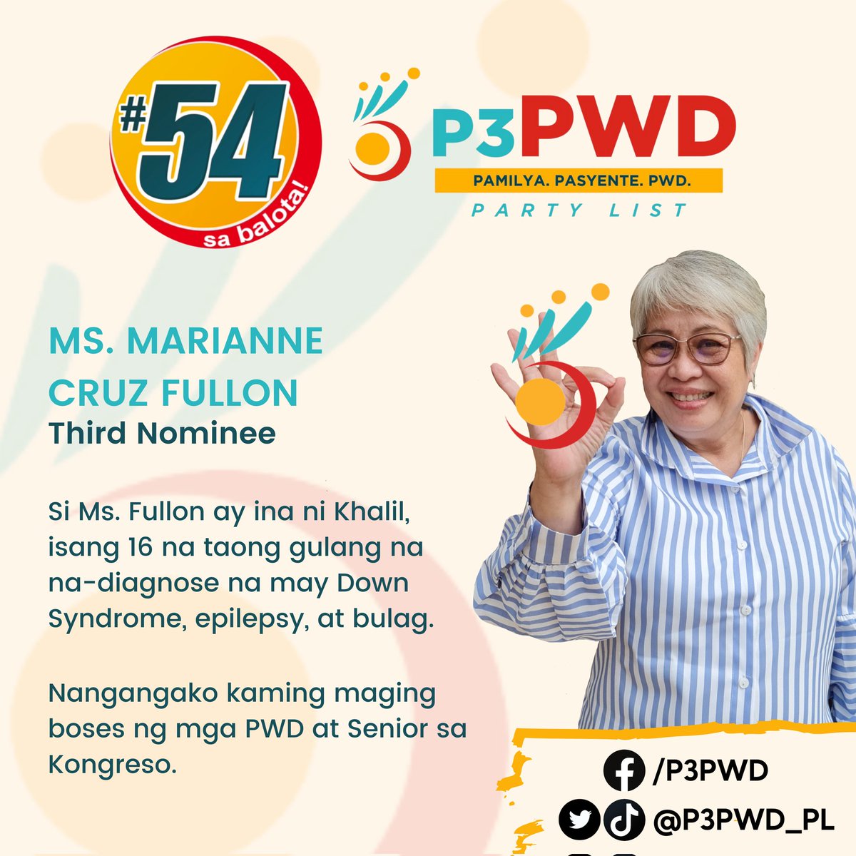 P3PWD Party List tweet media