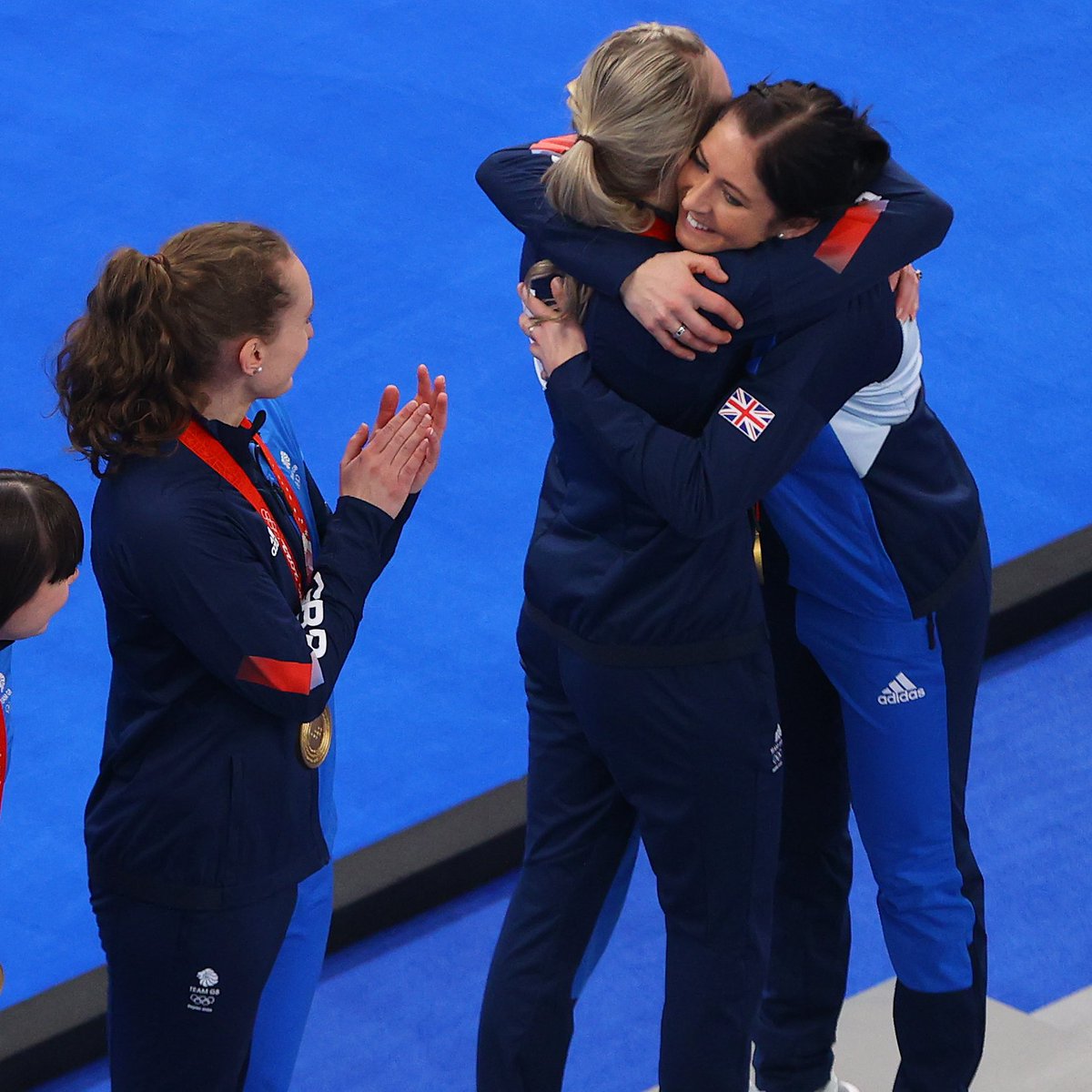 TeamGB's tweet photo. Dreams achieved. 

#TeamGB | #Beijing2022 https://t.co/qSYO0c29Xn