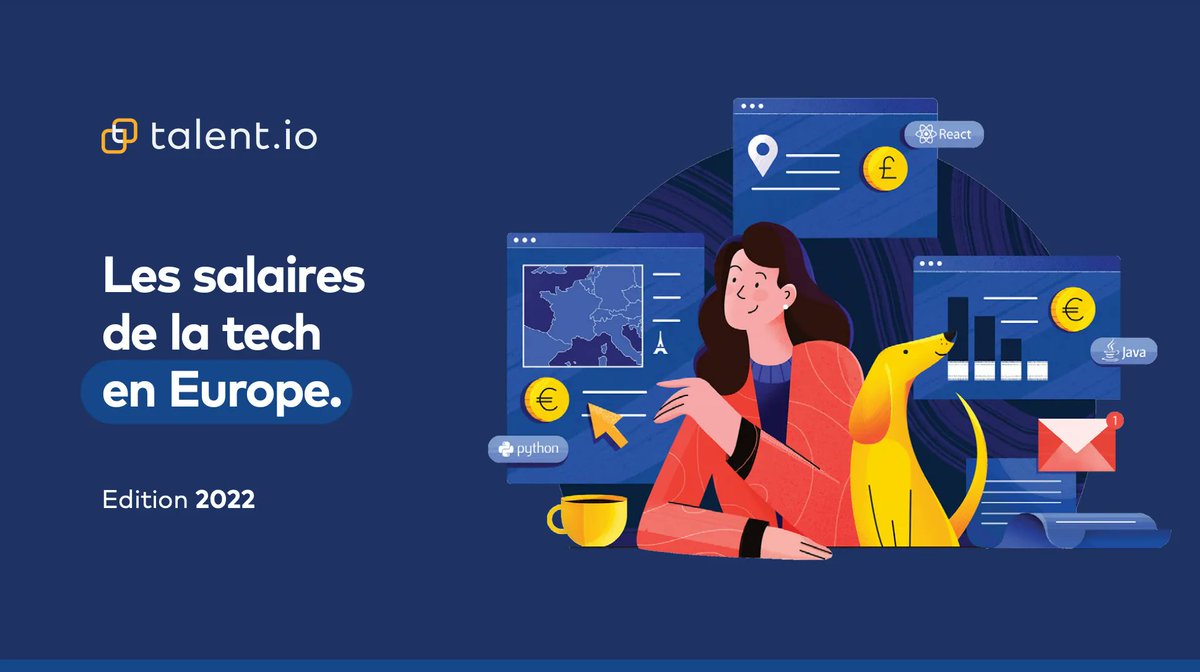 Les salaires de la tech en Europe : Cette étude est réalisée sur plus de 100 000 offres d’emplois
buff.ly/3H2za2I
#job