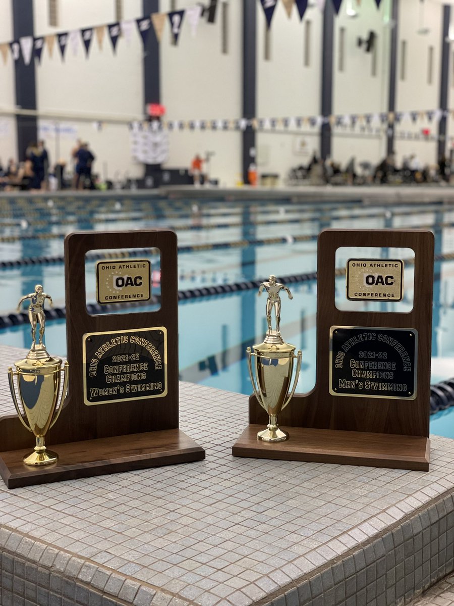 UAA_commish's tweet photo. That’s a wrap. Congrats to @jcusports on capturing both the men’s and women’s swimming championships. https://t.co/nF8kOz3AxW