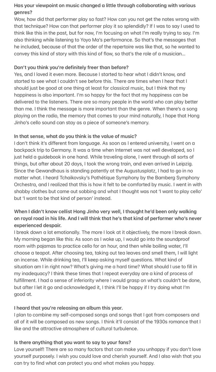 wanderinmarchen's tweet photo. Translations of #HongJinho’s cover story <Into The Unknown> in Theatre+ Feb 2022 Magazine https://t.co/FR6Q9Kyo06