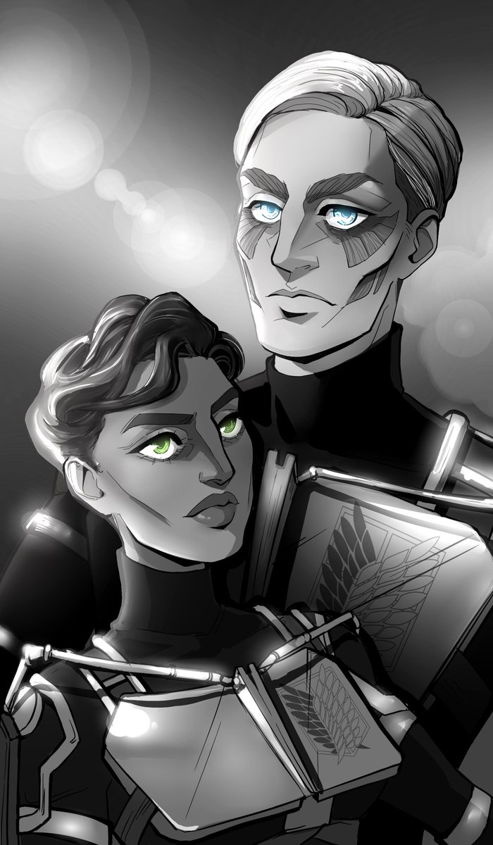 korol_evik's tweet photo. Erwin Smith x Dana Triandafilidis (#originalcharacter)

#SNK #AttackonTitanFinalSeason #erwinsmith #erwin #ShingekiNoKyojin  #shinzouwosasageyo #aot #AttackOnTitan #ArtistOnTwitter https://t.co/SaaY2aNqVt